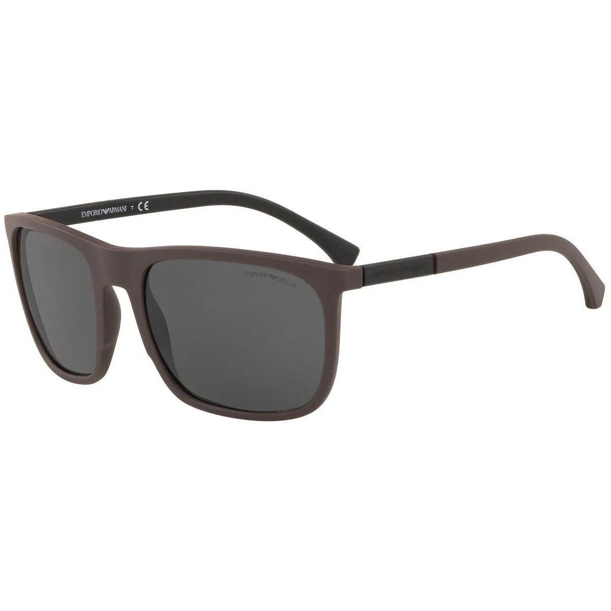 Emporio Armani Unisex Sunglasses - Grey Lens Brown Plastic Frame | EA4133 5752