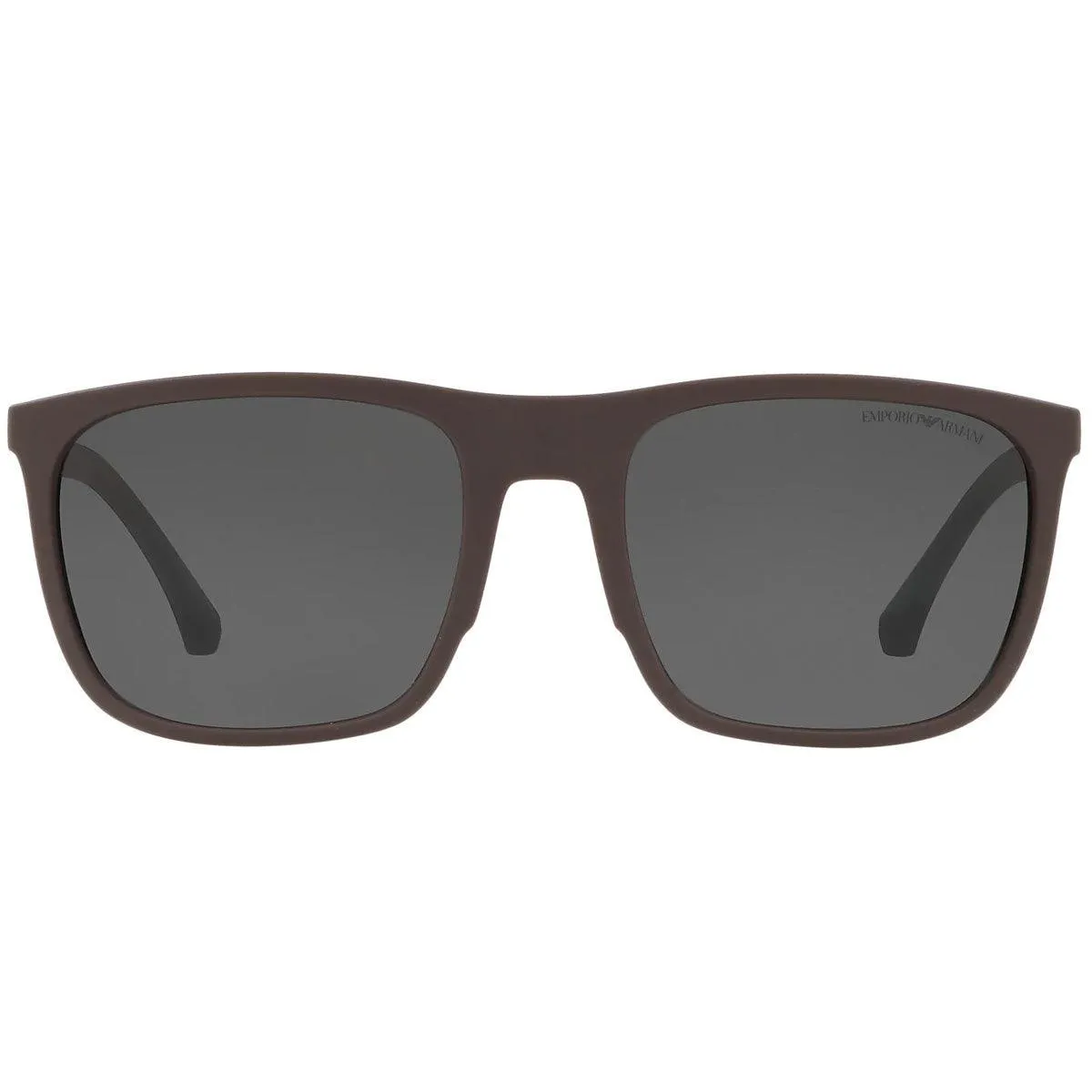Emporio Armani Unisex Sunglasses - Grey Lens Brown Plastic Frame | EA4133 5752