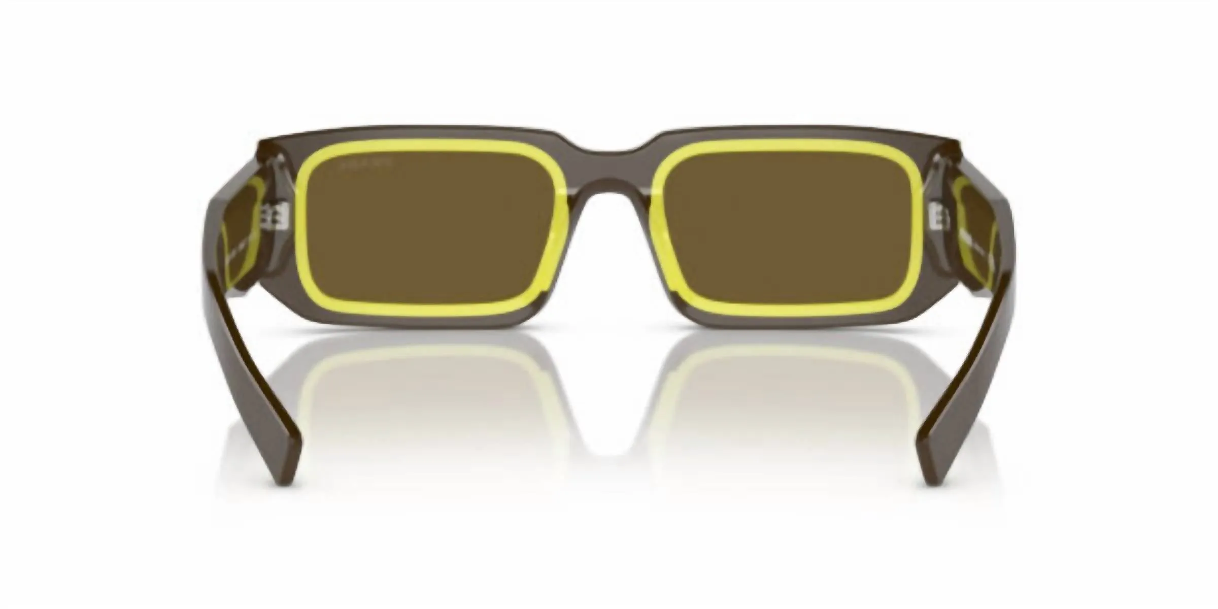 Men's Square Sunglasses In Brown