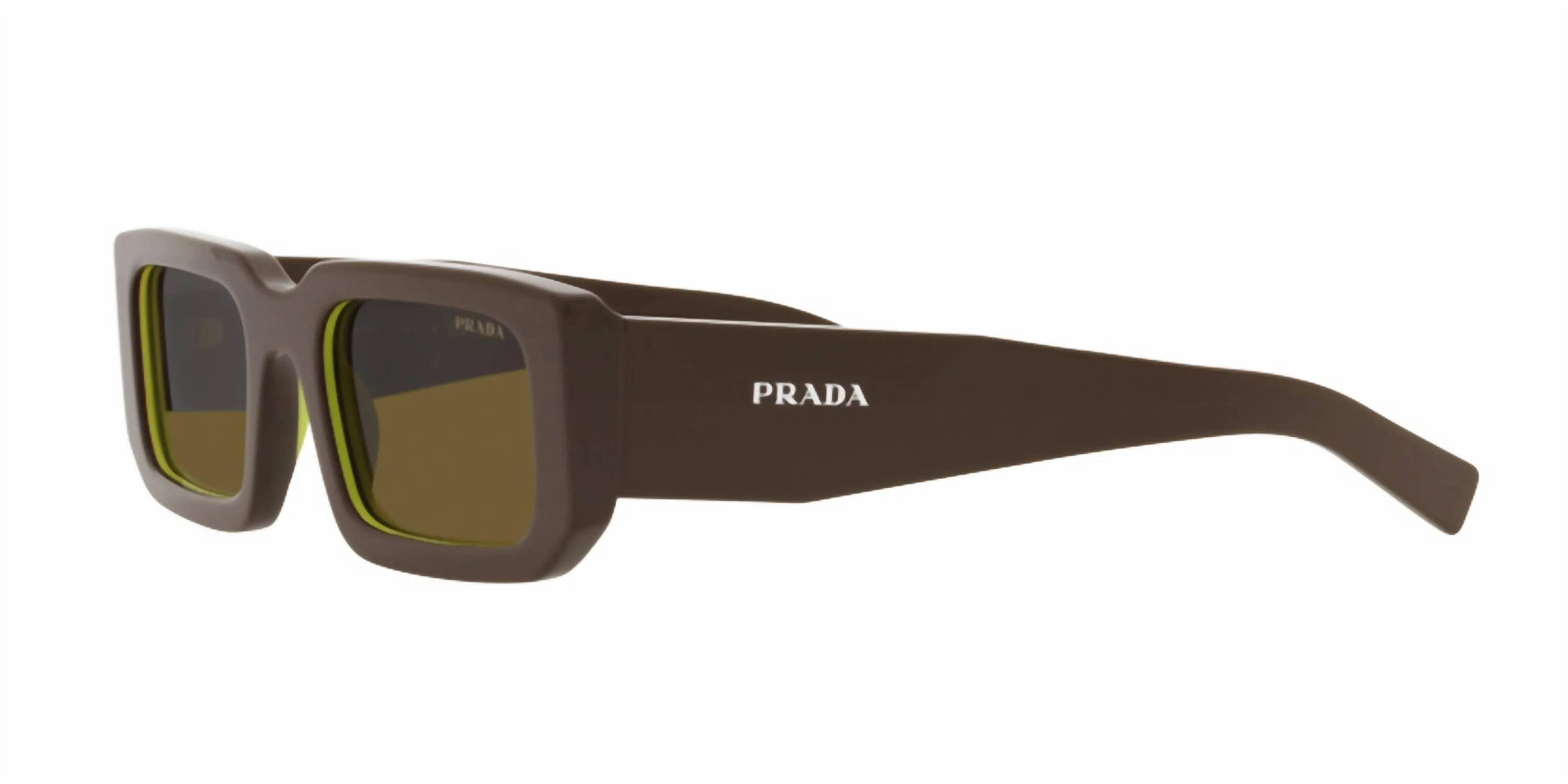 Men's Square Sunglasses In Brown