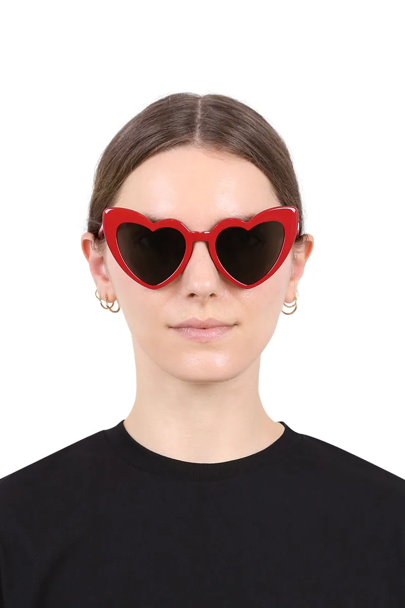 SL 181 LOULOU HEART SUNGLASSES | RED