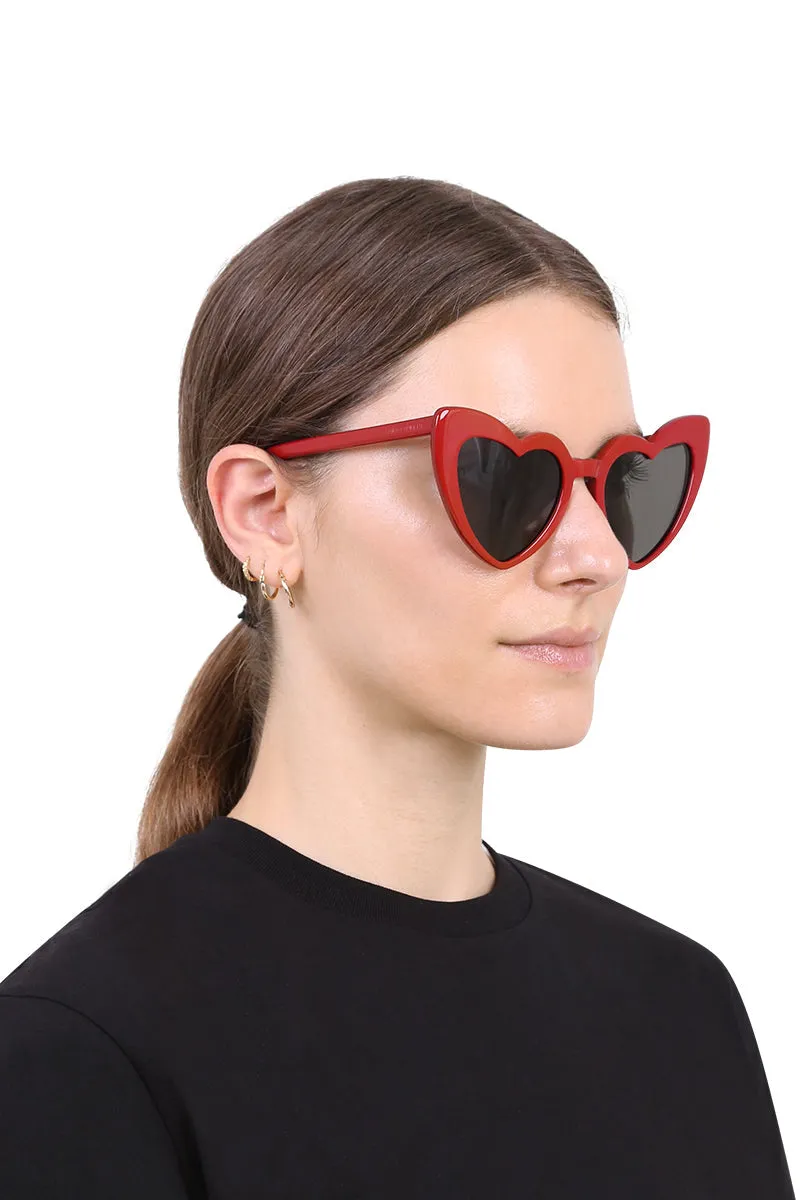 SL 181 LOULOU HEART SUNGLASSES | RED