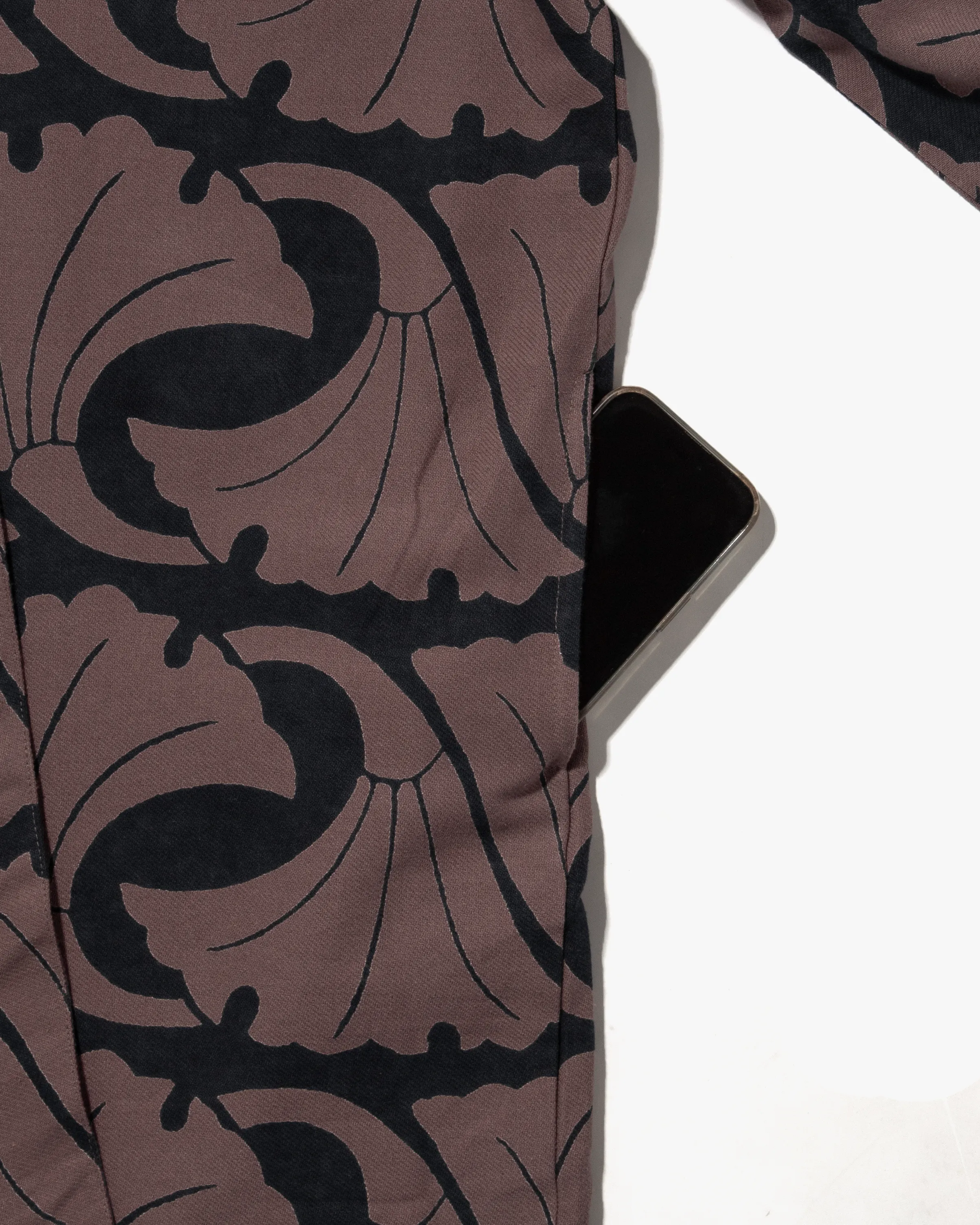 Wa-Modern Haori Robe, Ginkgo Leaves