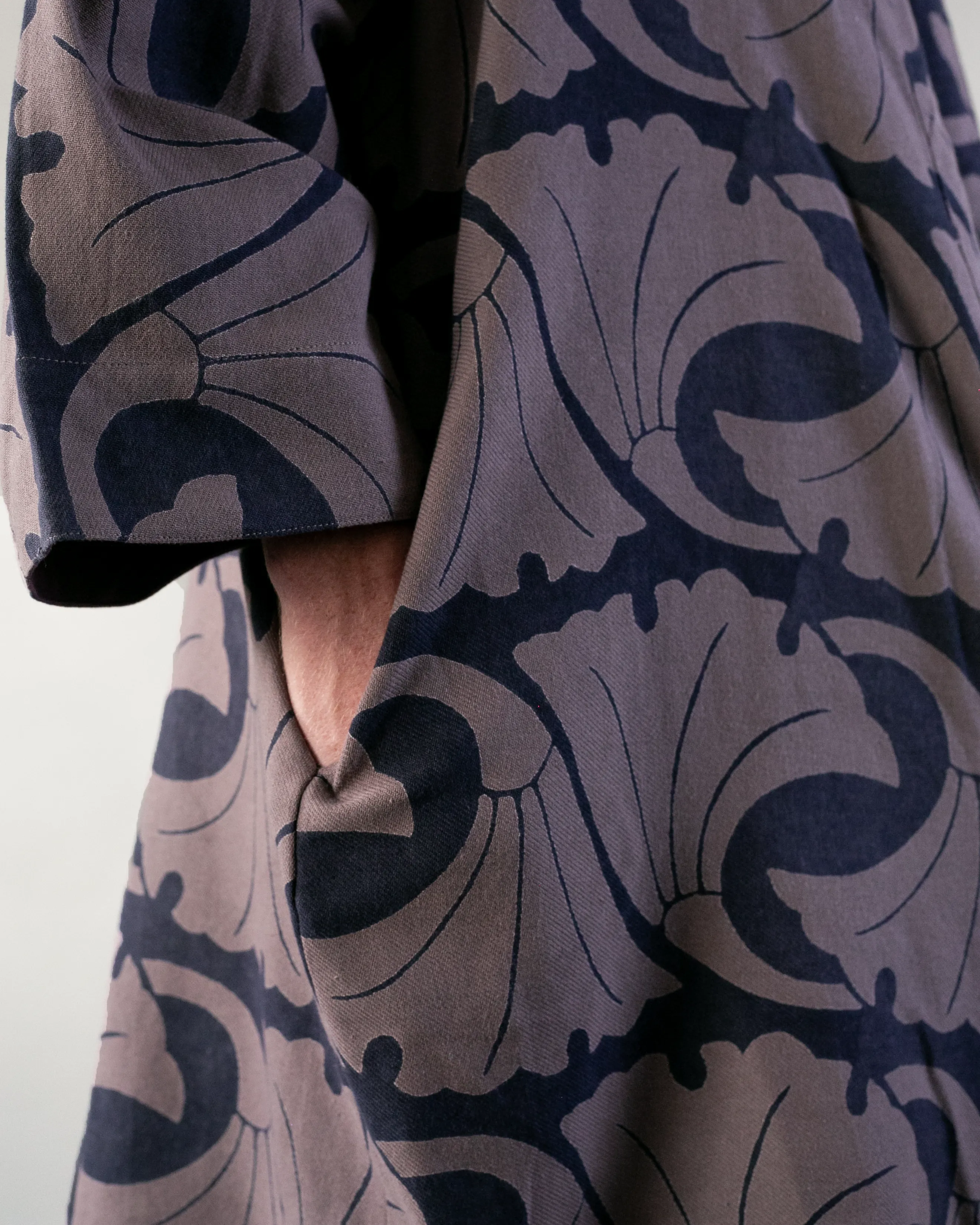 Wa-Modern Haori Robe, Ginkgo Leaves